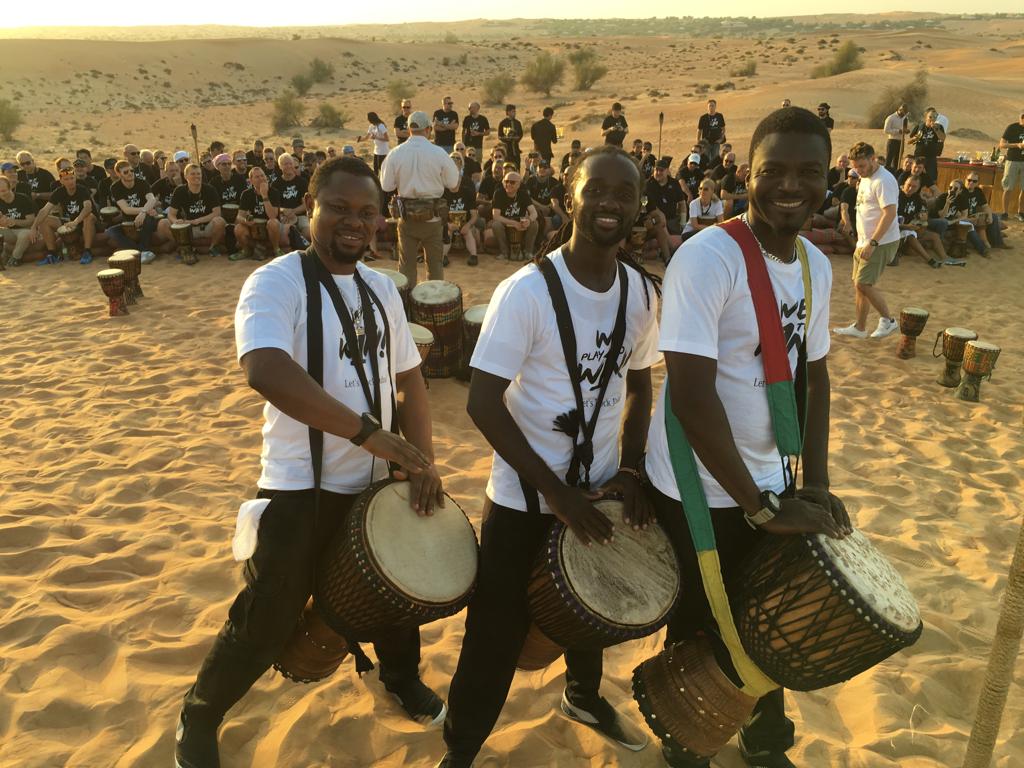 African dance performance Dubai